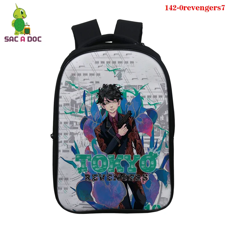 

14Inch Japanese Anime Backpack Anime Tokyo Revengers Manjiro Sano 3D Print Cosplay Backpack School Bags Rucksack for Boys Girls