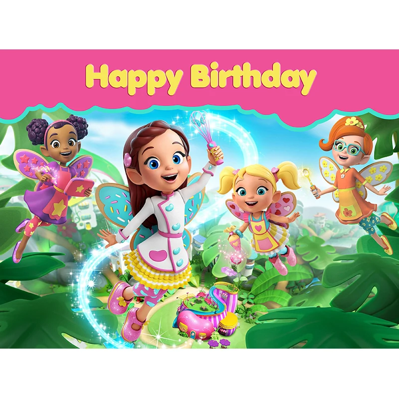 

Butterbean's Café birthday party baby child photo background photography backdrops quality vinyl