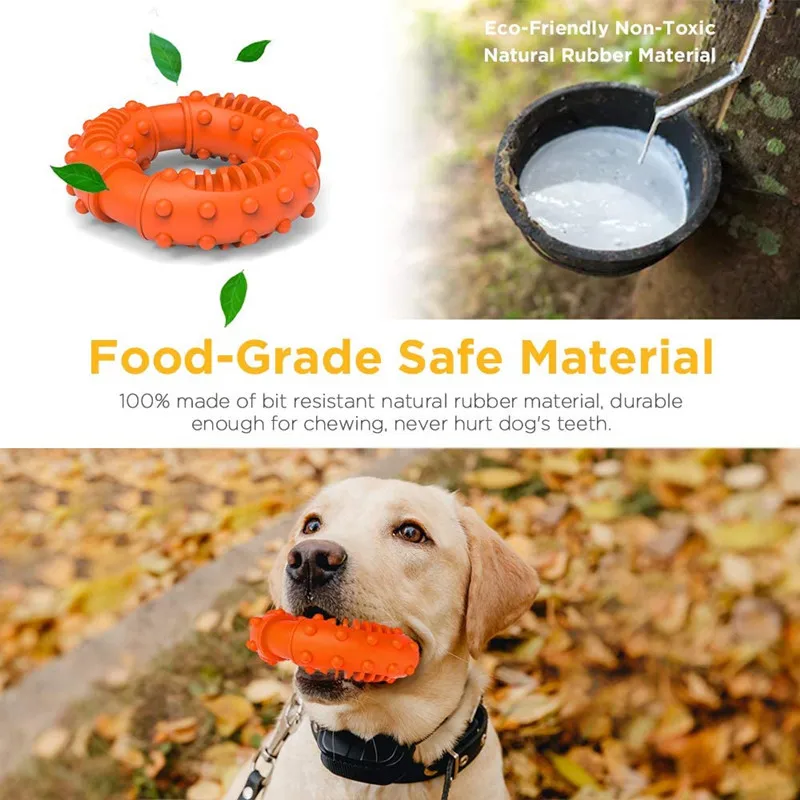 

Dog toy bite-resistant and wear-resistant rubber dog molar ring pet toy