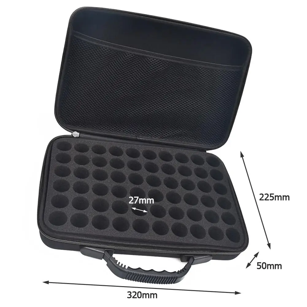 60 Bottles Essential Oil Case 10ML 15ML Perfume Box Travel Portable Carrying Holder Nail Polish Storage Bag | Дом и сад