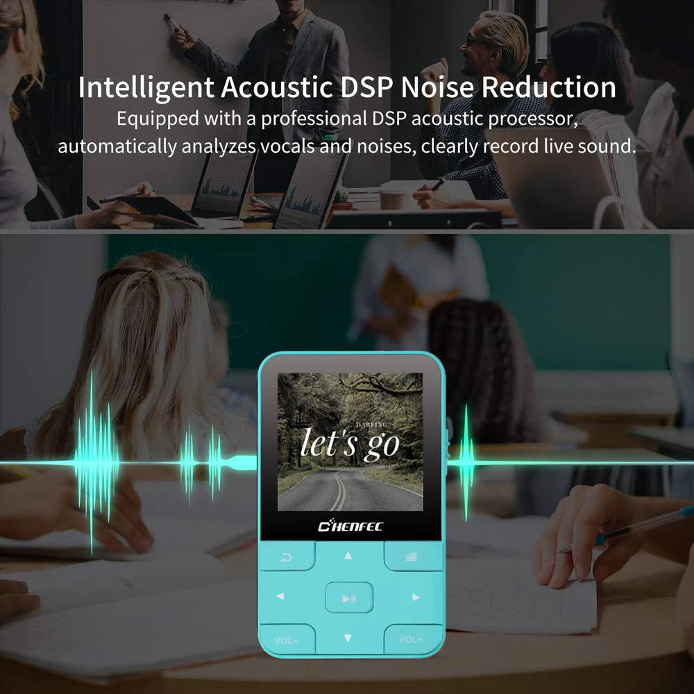 Мини Портативный MP3-плеер с Bluetooth 4,0 без потерь Музыкальный плеер с зажимом, fm-радио, рекордер TF карта и повязка на руку