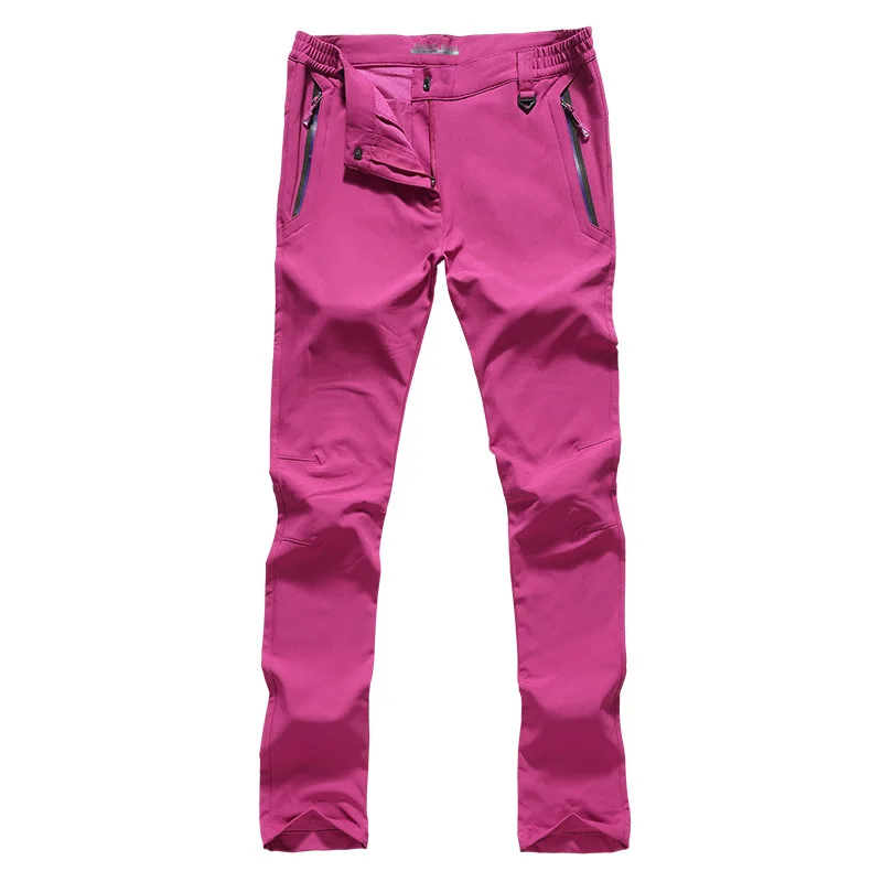 Outdoor Pants Soft Case Outdoor Women's Winter Plus Velvet Thick Warm Cold Ski Pants Wind-Resistant Walking Sports Climbing Pant