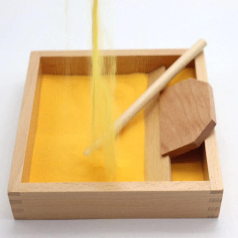 

Alphabet Shape Sand Table with Wooden Pen Children's Alphabet and Numbers Learning Toy Writing Practice Tool