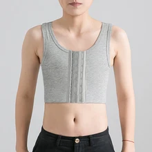 Облегающий жилет формирователь груди Tomboy Les lesiguage короткий топ с