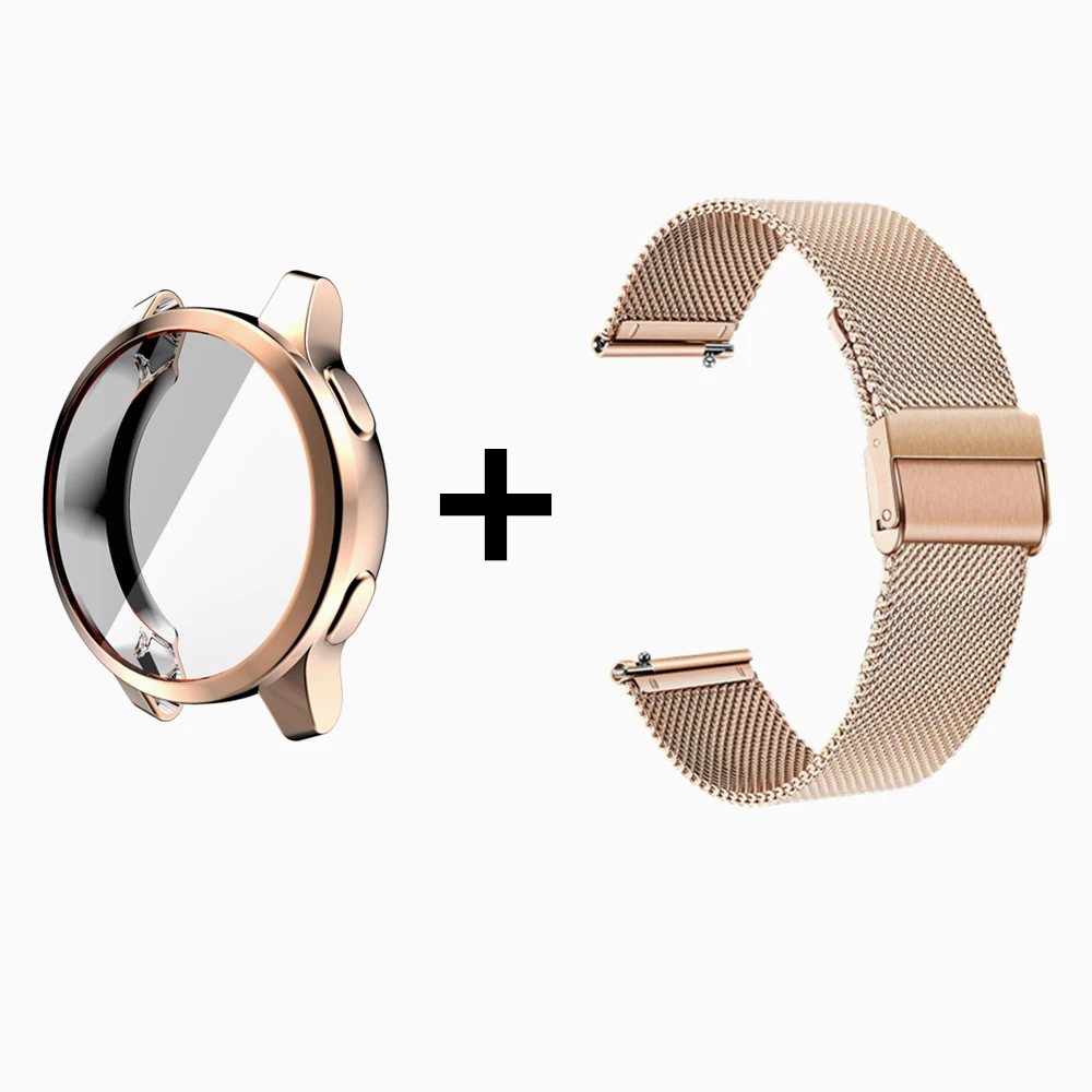 Чехол из ТПУ + ремешок для наручных часов Garmin Vivoactive 4S 4 3 Music/Venus 2 2S сменный на