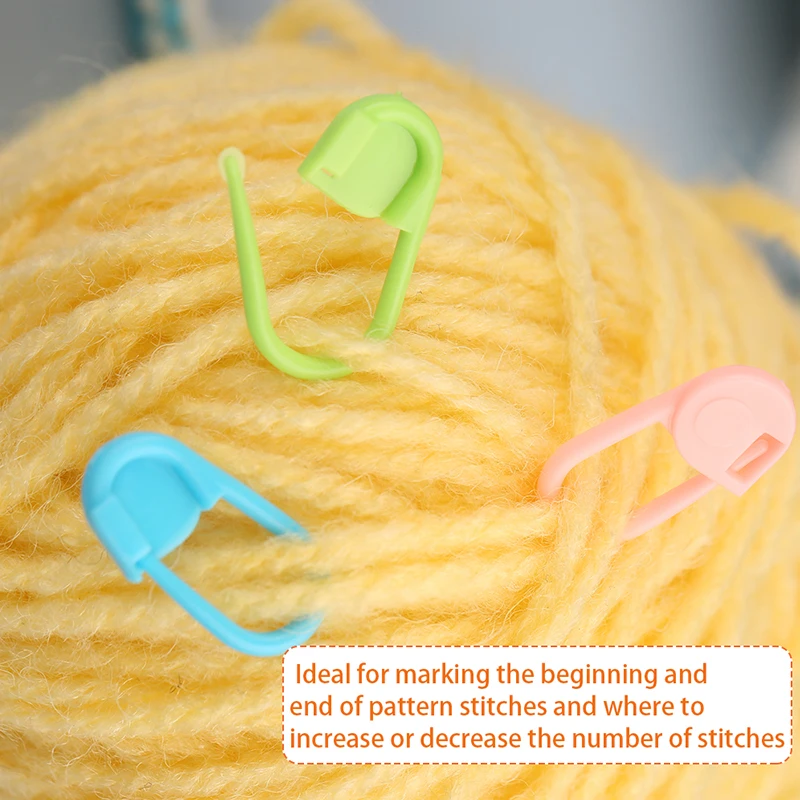

LMDZ Metal Hook Needles Set Metal Lace Crochet Hook Knitting Needles With Stitch Markers Mark Buckle for Lace Knit Knitting Tool