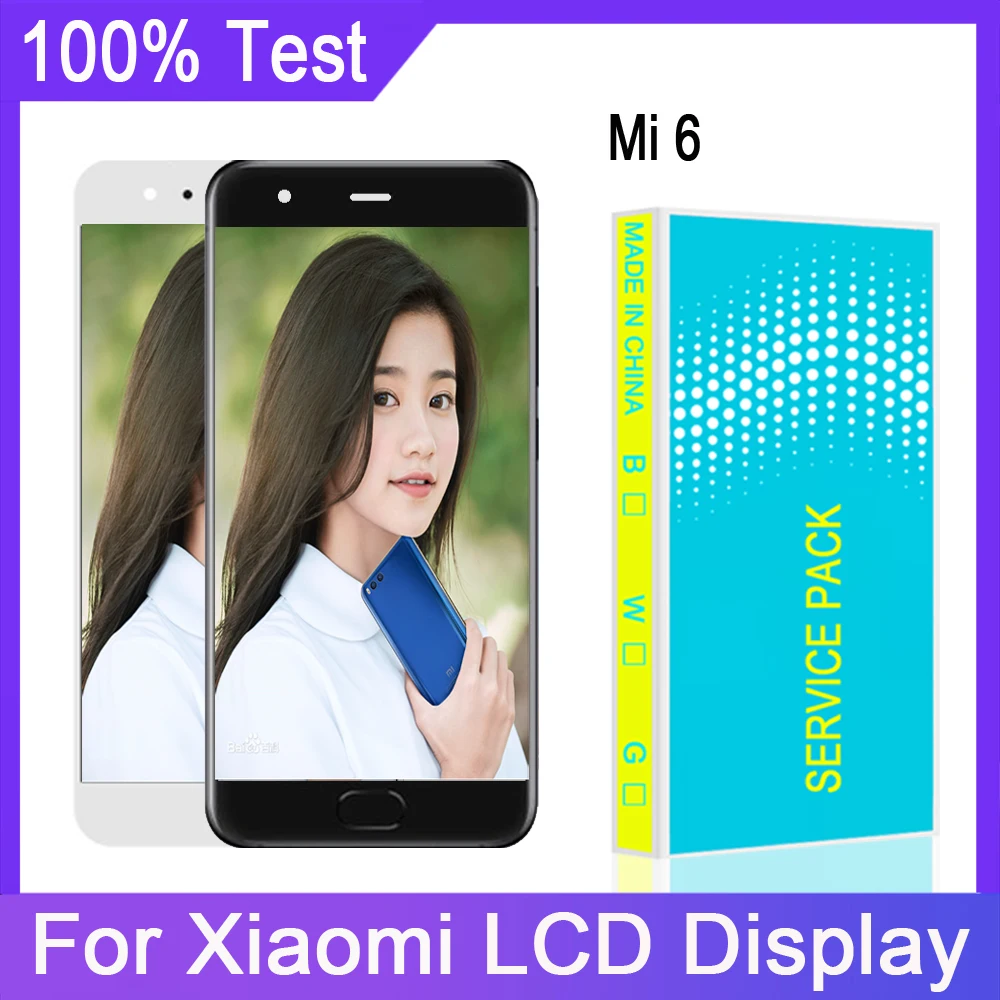 ЖК дисплей 5 15 дюйма для Xiaomi MI 6 дигитайзер с рамкой сенсорный экран Mi6 запасные