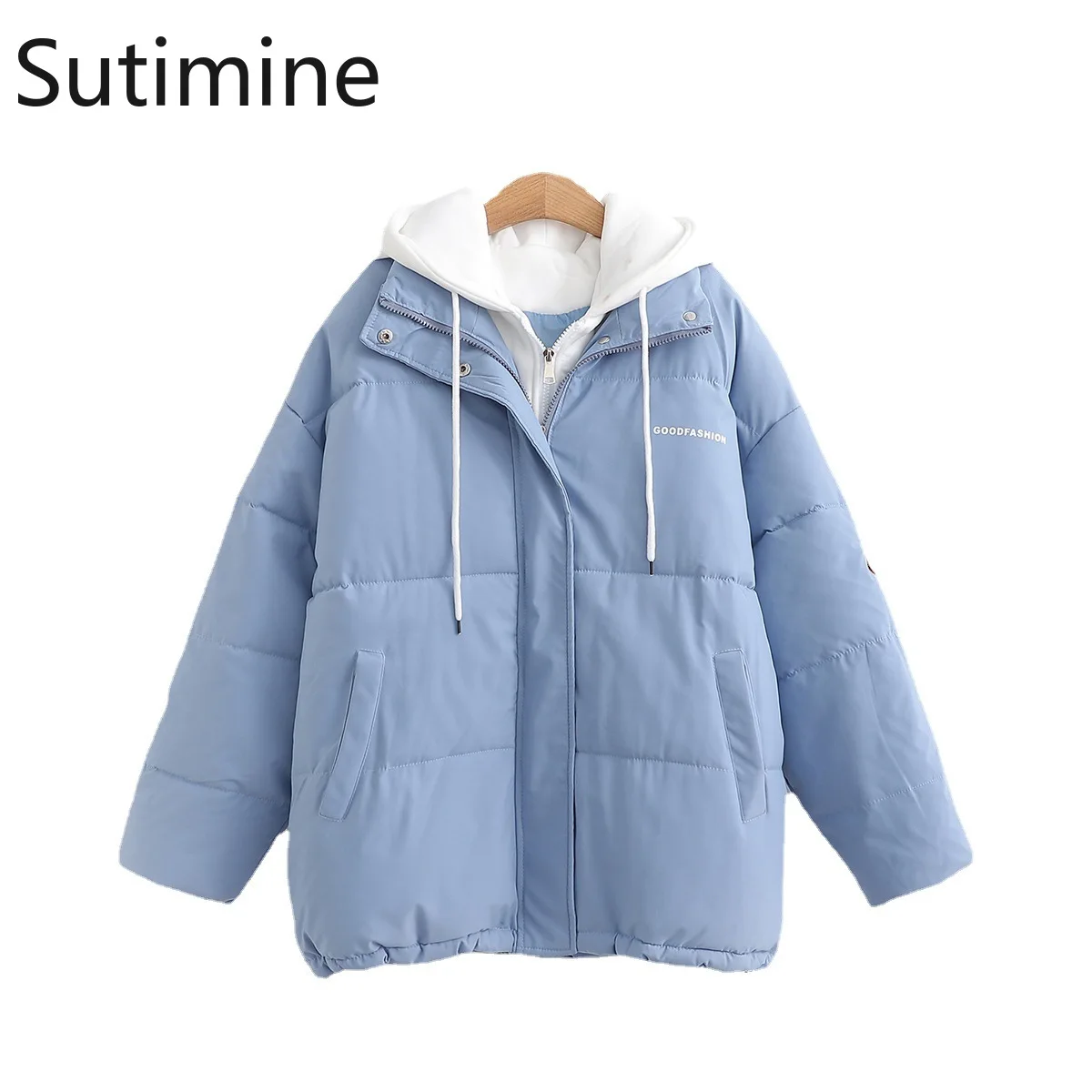Women's Winter Jacket Casual Down Jacket Female 2021 Thick （Winter)  Women's Jacket Coats Zipper Woman Winter 2021 Solid Parkas