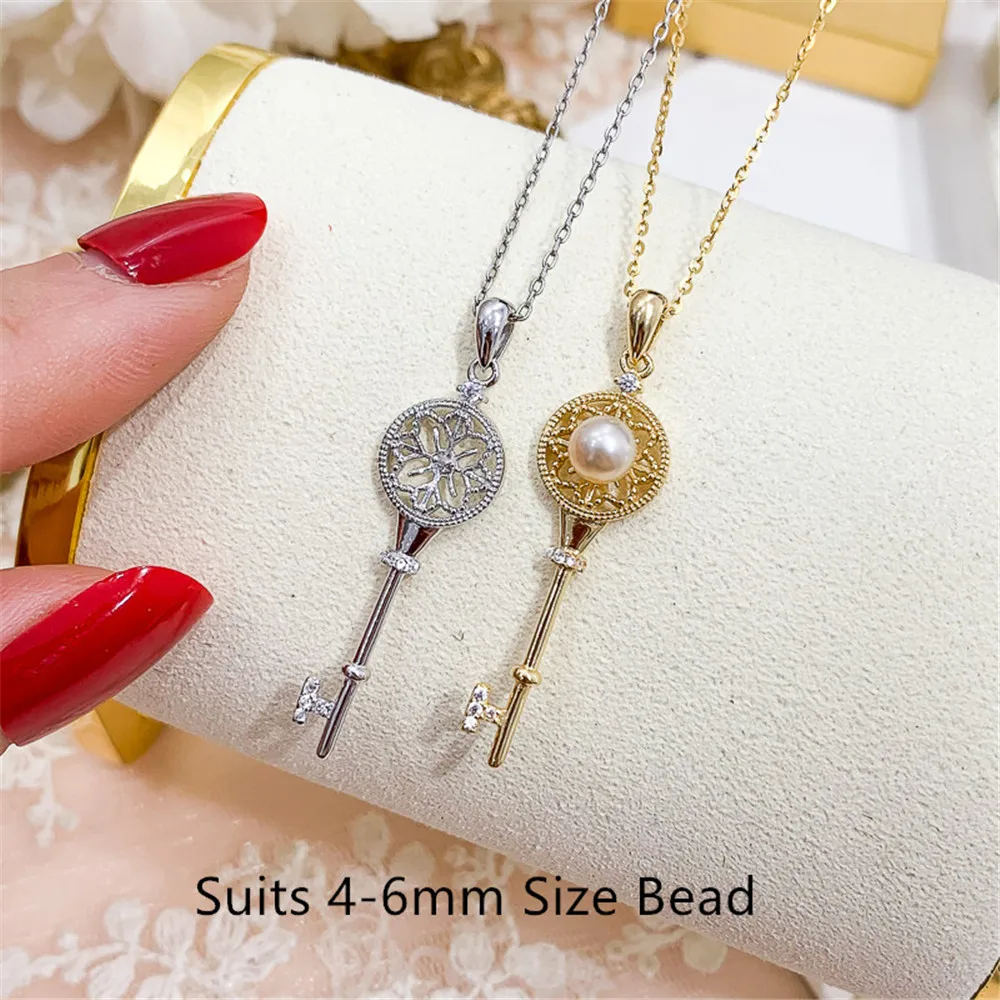 

DIY Pendant base connection Discovery of Jewelry Making Only Pendant Fitting S925 Sterling silver , No Pearl No Chain