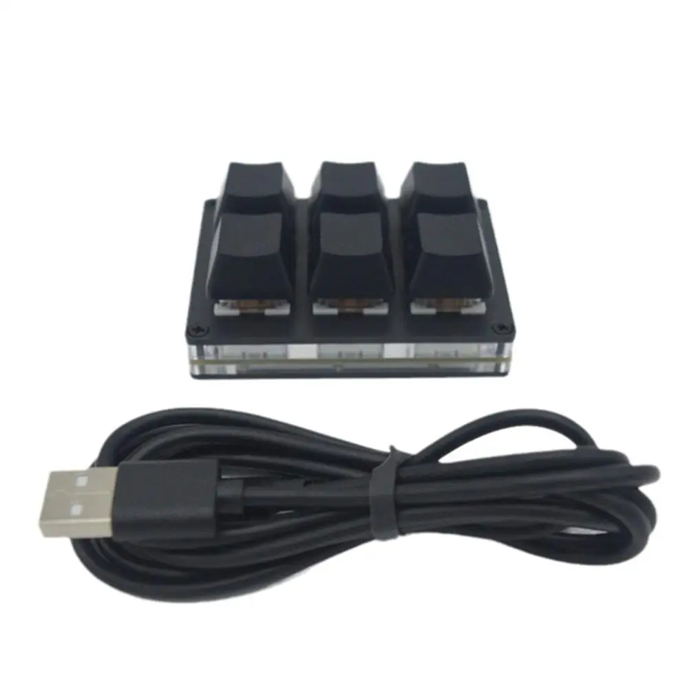 

6-key Metal Backlit Keypad Keyboard Configured Under Windows USB Interface, HID Standard Keyboard