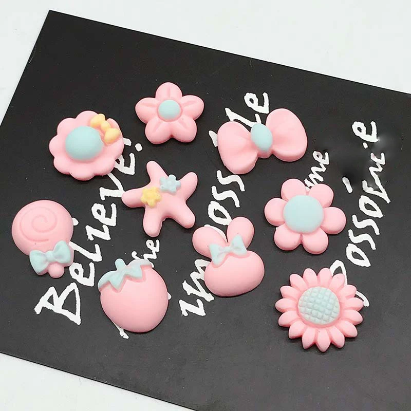 

Kawaii с плоской задней Кабошоны-аксессуары из смолы украшения для волос бант центры Скрапбукинг Декор Сделай Сам