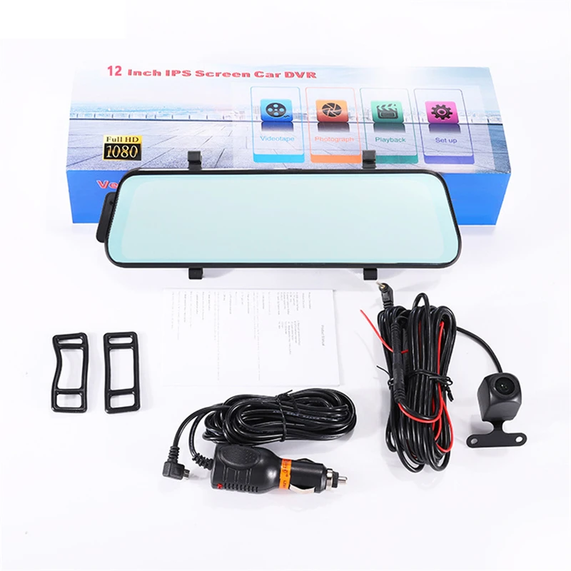 Автомобильный видеорегистратор автомобильная камера на зеркало заднего вида 12