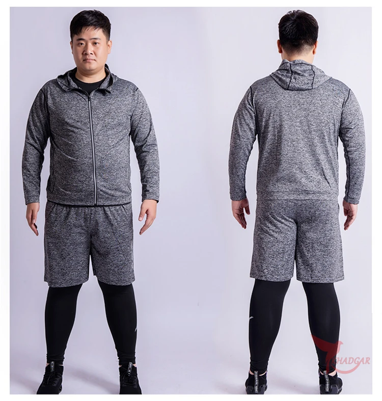 Быстросохнущая 4 шт. Автомобильный Кабель Плюс Размеры 5XL 6XL мужские спортивные костюмы компрессионный комплект для бега Спортивная Костюмы тренажерный зал для обучения фитнесу, спортивный костюм