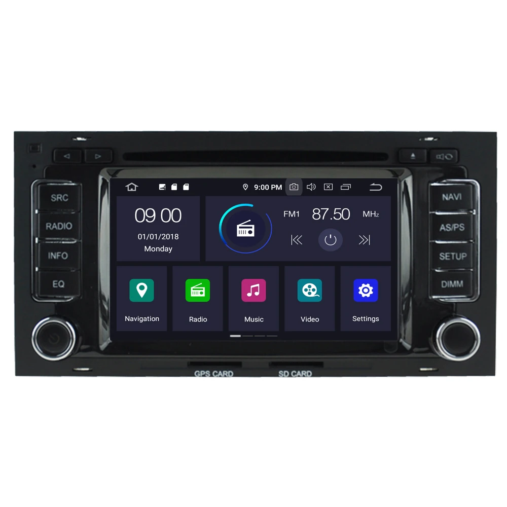 Мультимедийная Автомагнитола для Volkswagen Touareg T5 мультимедийный плеер на Android 10 с DVD