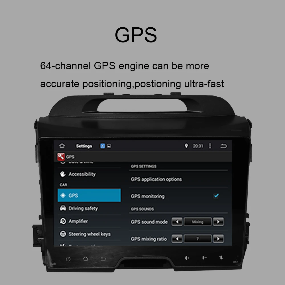 Автомобильный мультимедийный DVD-плеер с GPS-навигацией Android 10 0 4 Гб + 64 ГБ для KIA SPORTAGE