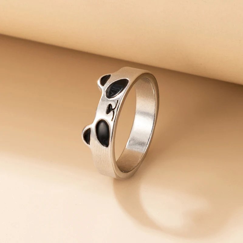 Новинка модное кольцо Tocona в виде милой панды для женщин Женское из