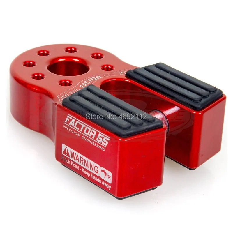 

Red flat Shackle Mount Aluminum Alloy Aluminum Thimble fairlead Shackle Mount Hook connector for Synthetic Rope