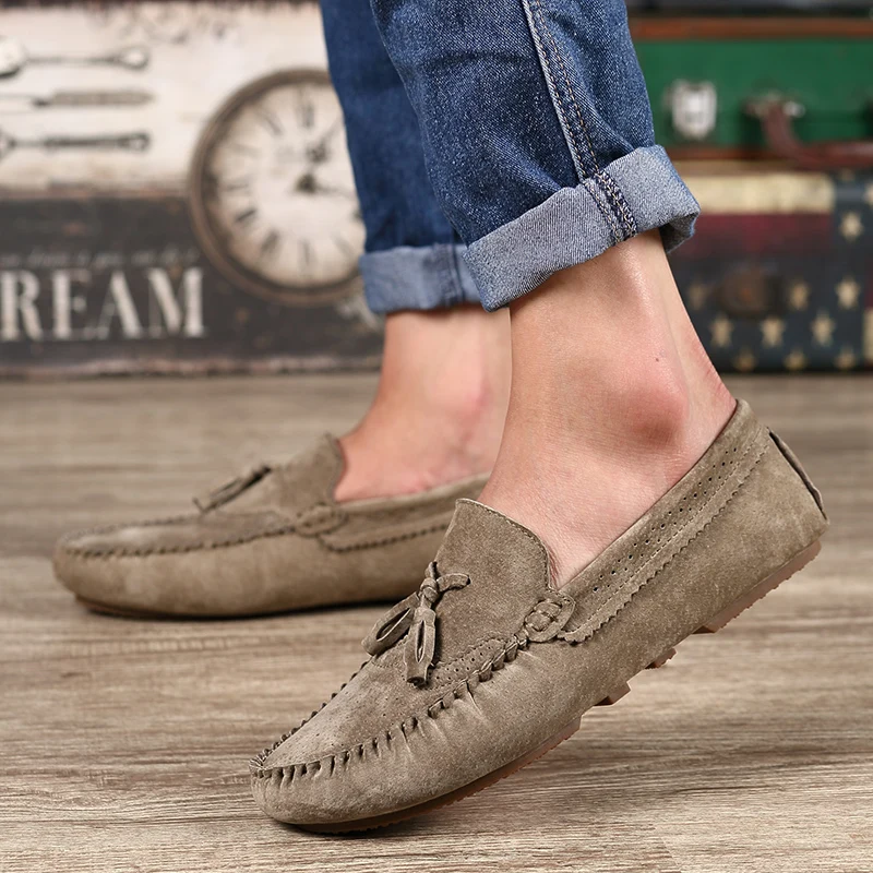 Летняя мужская обувь в горошек Новая повседневная на плоской подошве мужские