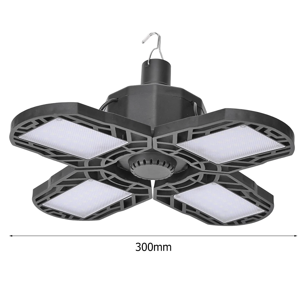 

96 LED 60W Folding Light Camping Garage Lantern Solar Powered USB Rechargeable Flashlight Warehouse Workshop Emergency