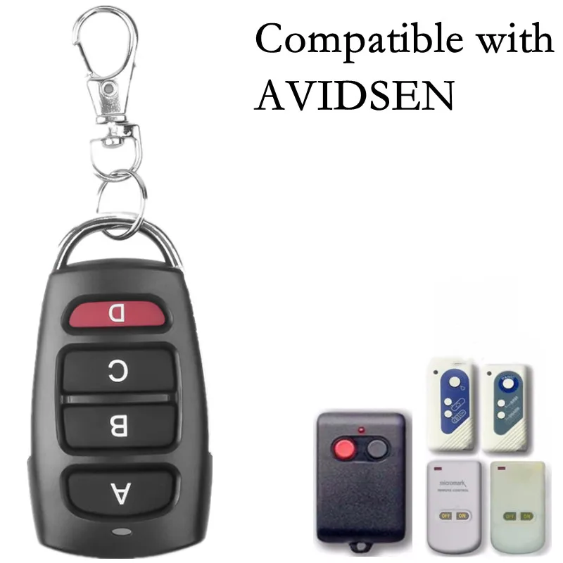 

AVIDSEN Garage Remote Control Clone AVIDSEN 100951 100550 100400 104505 100955 433mhz Fixed Code Gate Remote Control Key