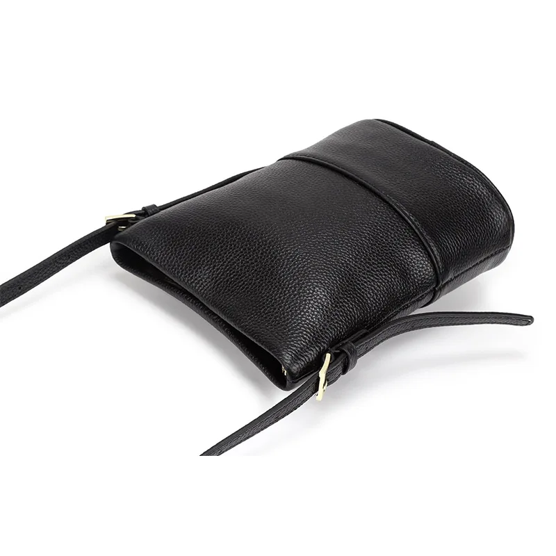 Сумка кросс-боди женская из натуральной кожи Маленький модный мессенджер на