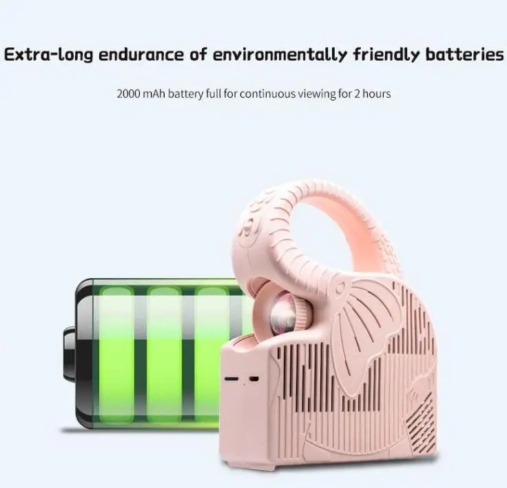 Проектор слон мини проектор для раннего обучения домашний медиаплеер