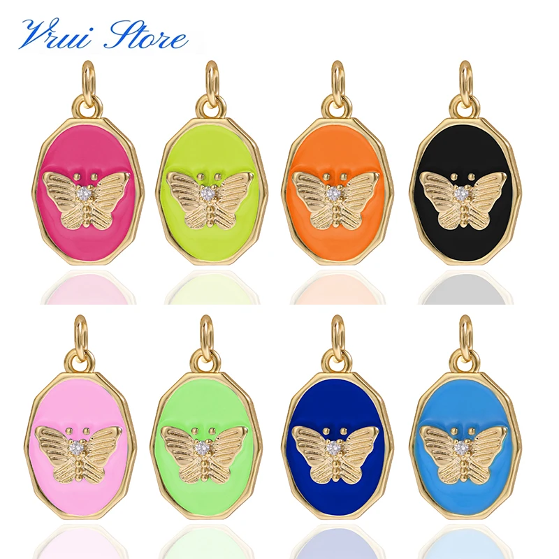 

2021 Новое поступление DIY разноцветная Радужная Бабочка кулон для ожерелья Аксессуары трендовые ювелирные изделия подарок Вечерние