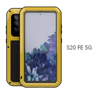 Aluminum Doom Matel Case for Samsung S20 FE 5G Shockproof Dirtproof
Phone Cover for Galaxy S20fe Heavy Duty Dropproof Fundas