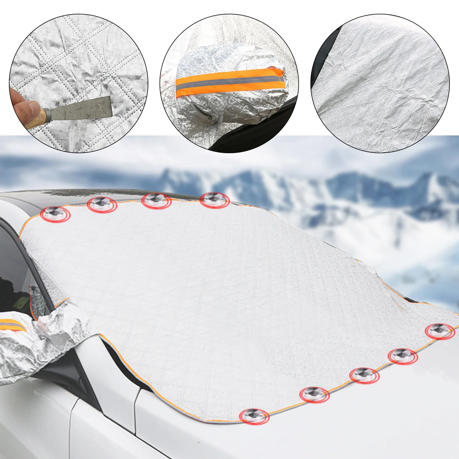 Car Snow Cover Windshield Sunshade Outdoor Waterproof Anti Ice Frost Auto Protector Winter Automobiles Exterior | Автомобили и