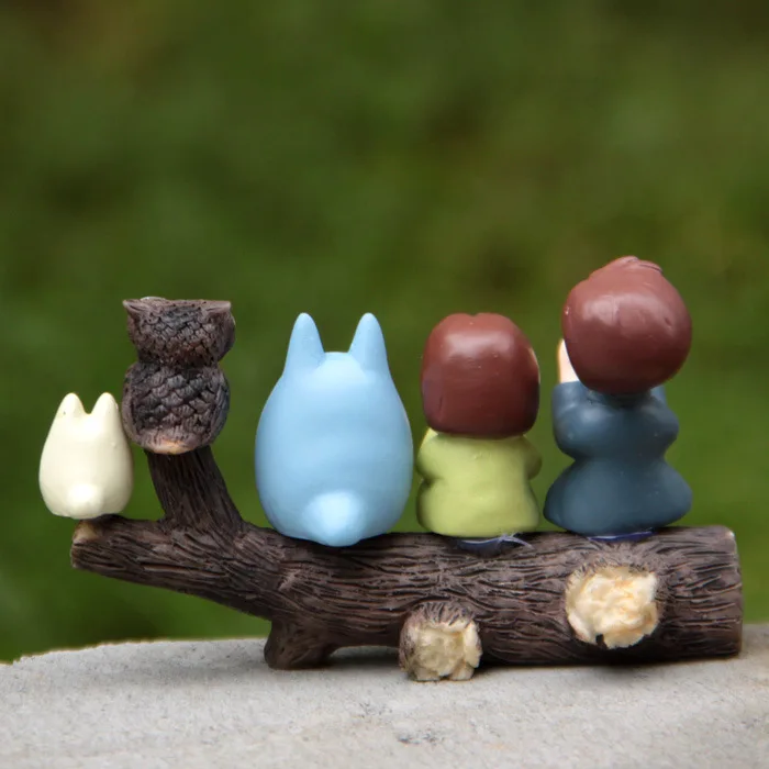 Аниме Фигурка МИЛЫЙ Тоторо Рождественский шарф Смола Мэй дерево разветвитель