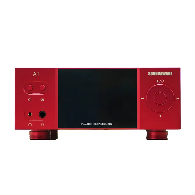 SOUNDAWARE A1 Национальный HIFI потоковый музыкальный плеер Многофункциональный интегрированный настольный с ЦАП двойной усилитель для наушников - Цвет: red