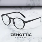 ZENOTTIC винтажный круглый синий светильник, компьютерные очки для женщин и мужчин, очки с синими лучами, очки для близорукости, оптические оправы для очков