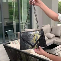 csmei female serpentine shoulder bag 2021 luxury designer handbags and purses chain square crossbody bags for women