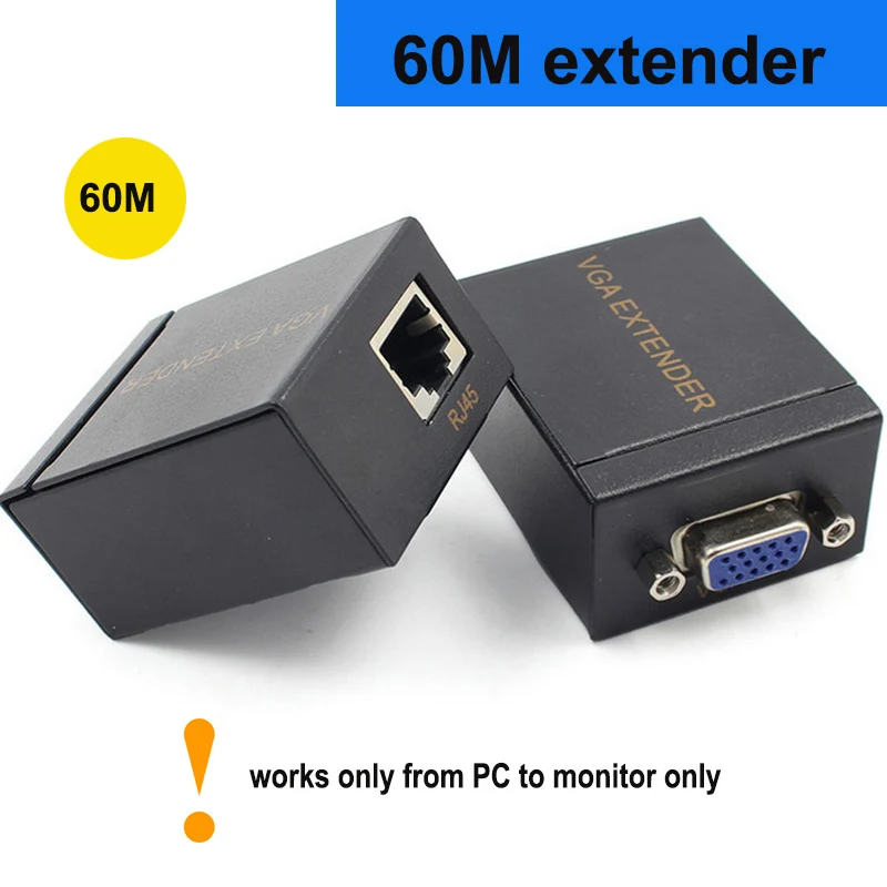 Удлинитель VGA UTP удлинитель RJ45 в Ethernet конвертера через cat5e/6 кабелей до 100 м/60 м |