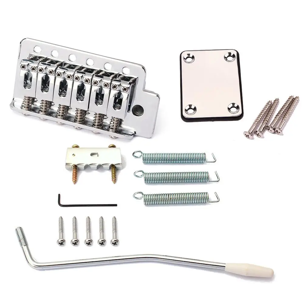 ersatz elektrische gitarre tremolo brücke neck platte kit für stratocaster strat remolo brücke neck platte kit für stratocaster fr