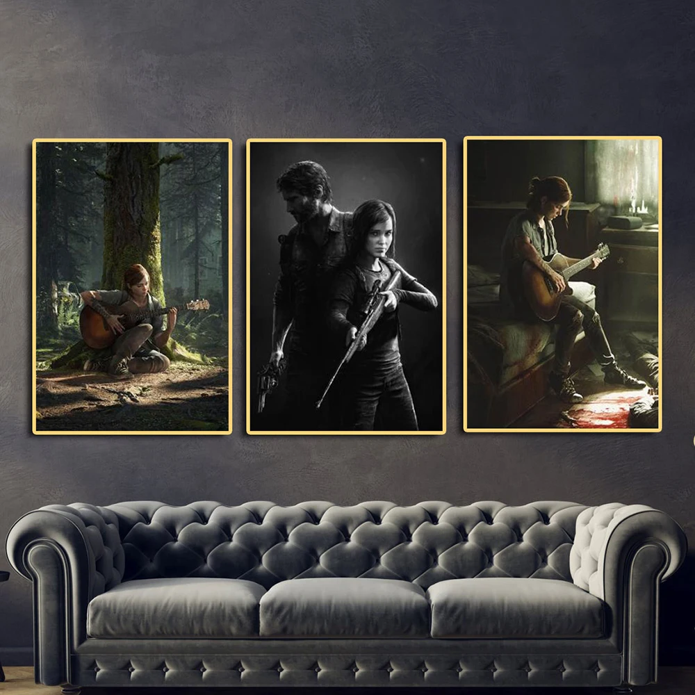 

The Last of Us Game Canvas Paintings Zombie Survival Horror Action Poster and Prints Wall Art Picture for Room Cuadros Decor