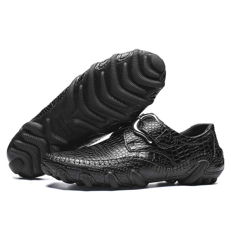 Осенне-зимняя повседневная обувь мужская теплая из натуральной кожи с плюшем для