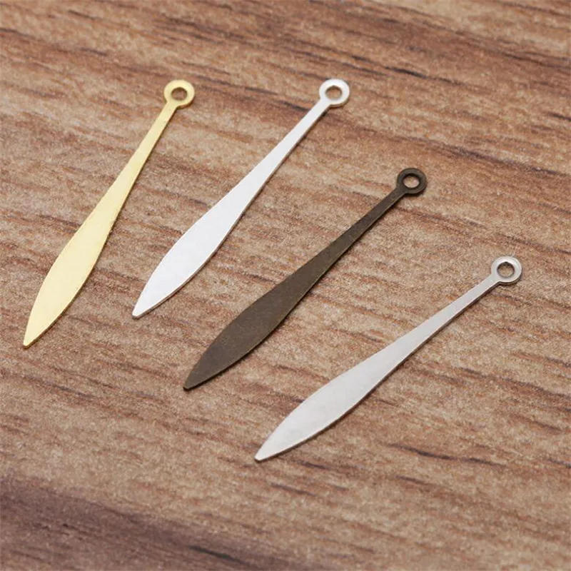 BASEHOME 100pcs 25mm/48mm Vintage Strip Charms DIY Fashion Punk Necklace Bracelet Headwear Findings Material | Украшения и