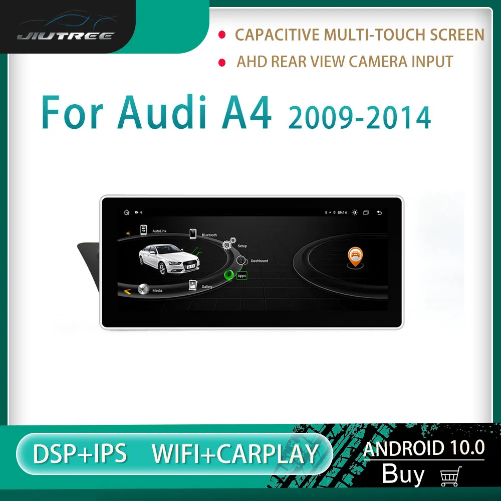 

Автомагнитола 2 din для AUDI A4 2009-2014, HD экран, система Android, DVD, мультимедийный плеер, Автомобильная GPS-навигация