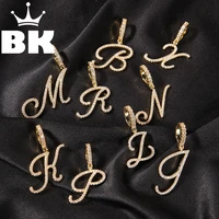 the hiphop cutsom pink cursive letters small name necklacespendant cubic zirconia full iced out for men hiphop jewelry gift