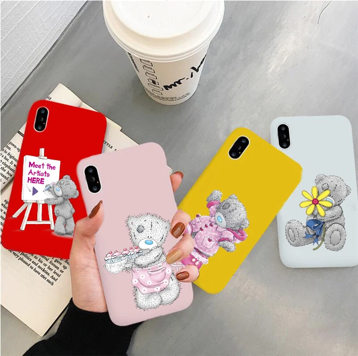 Tatty Teddy Me To You медведь Мягкий силикон конфетный чехол для телефона 6plus 7 7plus 8plus X XS XR