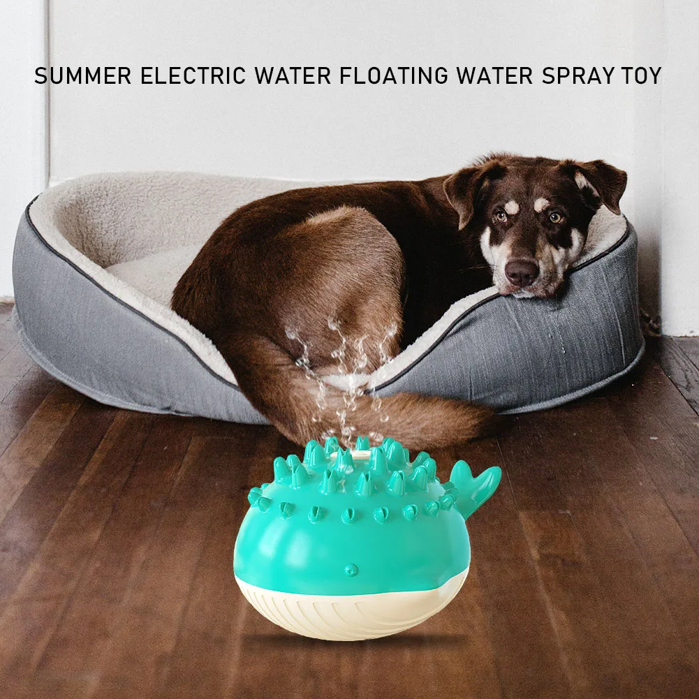 

Electric Floating Puffer Water Spray Toys Pet Dog Summer Swimming Bath Toys Swimming Interactive Toys