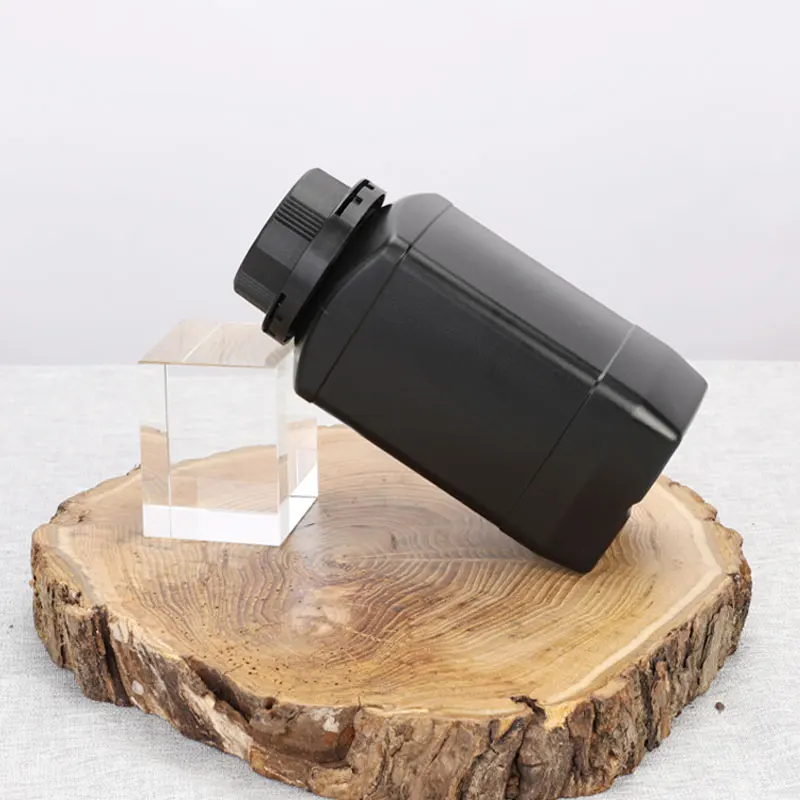 250 мл, 500 мл, 1000 мл HDPE пластиковая бутылка для хранения с широким горлышком с защитной крышкой для вскрытия пищевой материал
