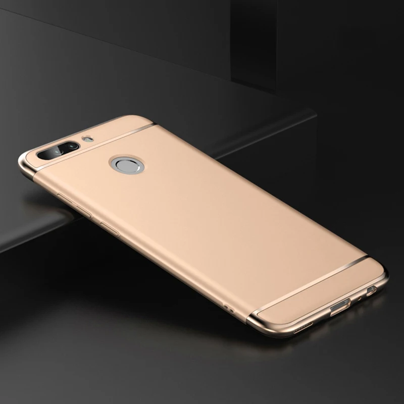 Чехол для huawei Honor 8 Pro Чехол для Honor Play 20 Pro 10 9 8 Lite 8X 8C защитный чехол 3 в 1 жесткий Гибридный чехол из поликарбоната - Цвет: Золотой