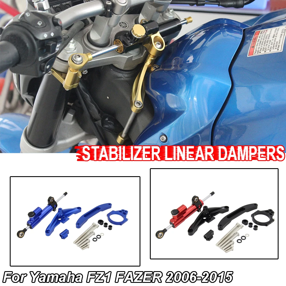 

Motorcycle Accessories Steering Damper Bracket Set Stabilizer Linear Dampers Mounting Support 2006-2015 For Yamaha FZ1 FAZER