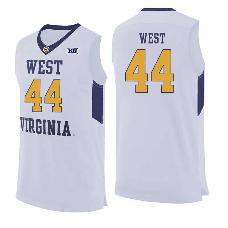 

44 JERRY WEST West Virginia Mountaineers College Basketball Jersey Mens Stitched Custom Any Number Name