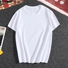 Летняя Модная Тонкая Футболка женская белая футболка Женская одежда с коротким рукавом