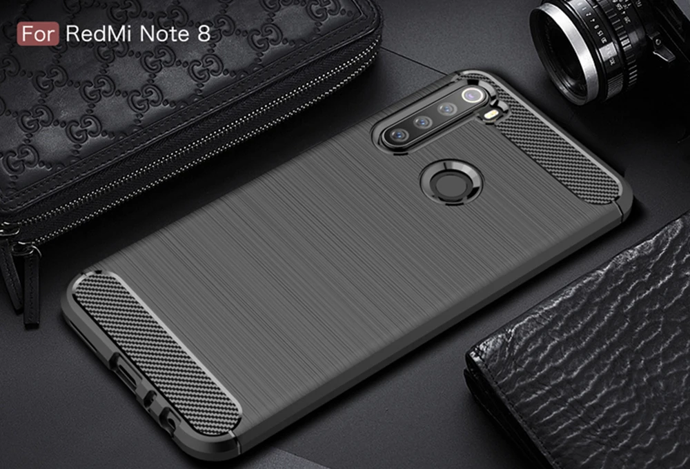 Для Xiaomi Redmi Note 8 Pro Чехол из углеродного волокна чехол 360 полная защита чехол для телефона Redmi Note 8 чехол противоударный бампер