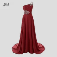 bm ombre chiffon prom dresses 2021 beading plus size gradient formal evening wedding party gown vestidos de gala bm640