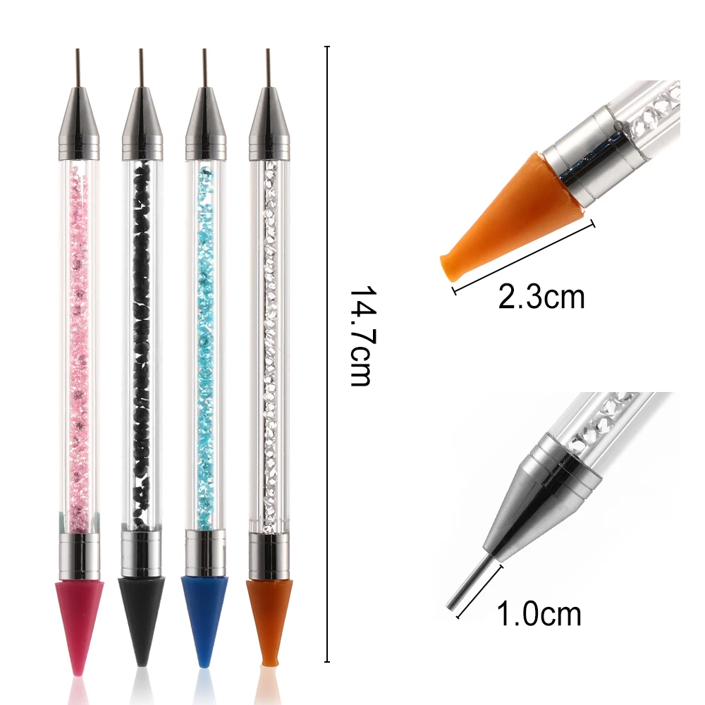 Маникюрный карандаш для ногтей 6 стилей 1 шт. сделай сам ручка-гвоздики со
